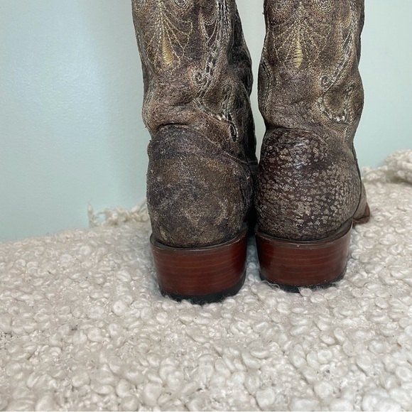 FERRINI Leather Unique Embroidered Cowboy Boots 9.5 - Picture 13 of 13
